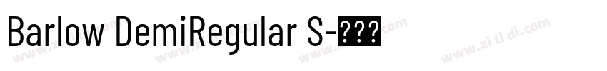Barlow DemiRegular S字体转换